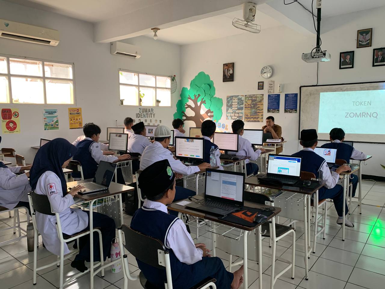 ANBK 2025 SMP Fullday Al-Muhajirin: Lancar, Tertib, dan Penuh Semangat