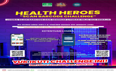 Lomba Scan Barcode Label Pangan Makanan dan Minuman Health Heroes LP Maarif PBNU